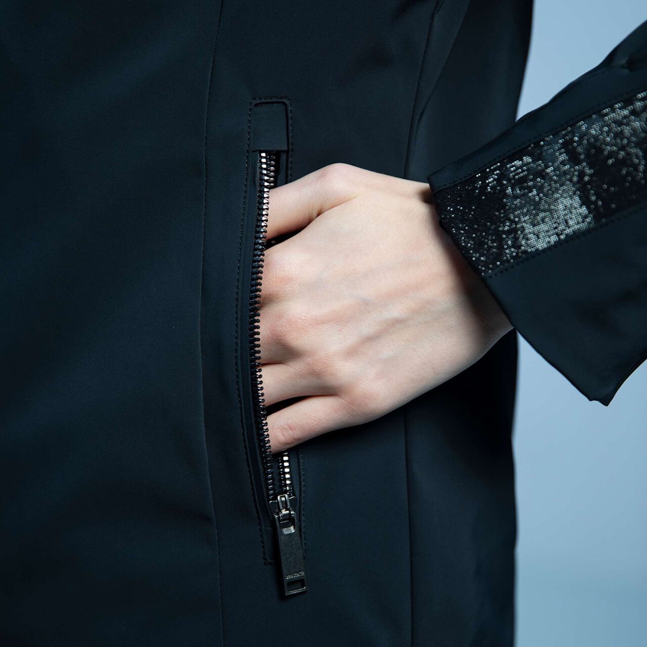 GLITTER LINE JACKET,BK00, large image number 6