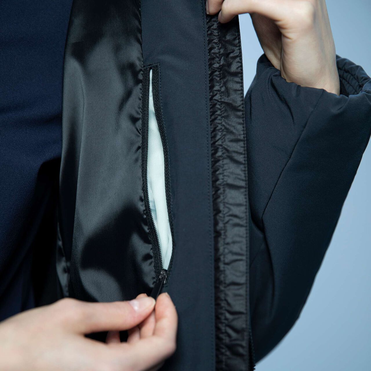 DOUBLE COLLAR JACKET,BK00, large image number 9