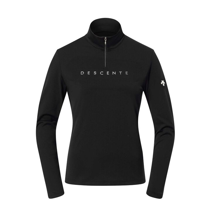 CHEST LOGO T-NECK, BK00 CHEST LOGO T-NECK