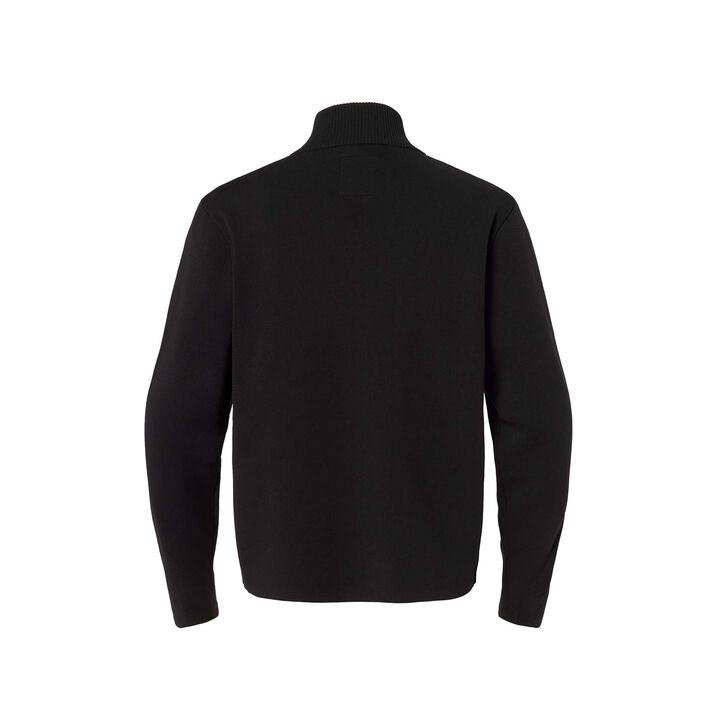 HALF ZIP SWEATER,BK00, medium