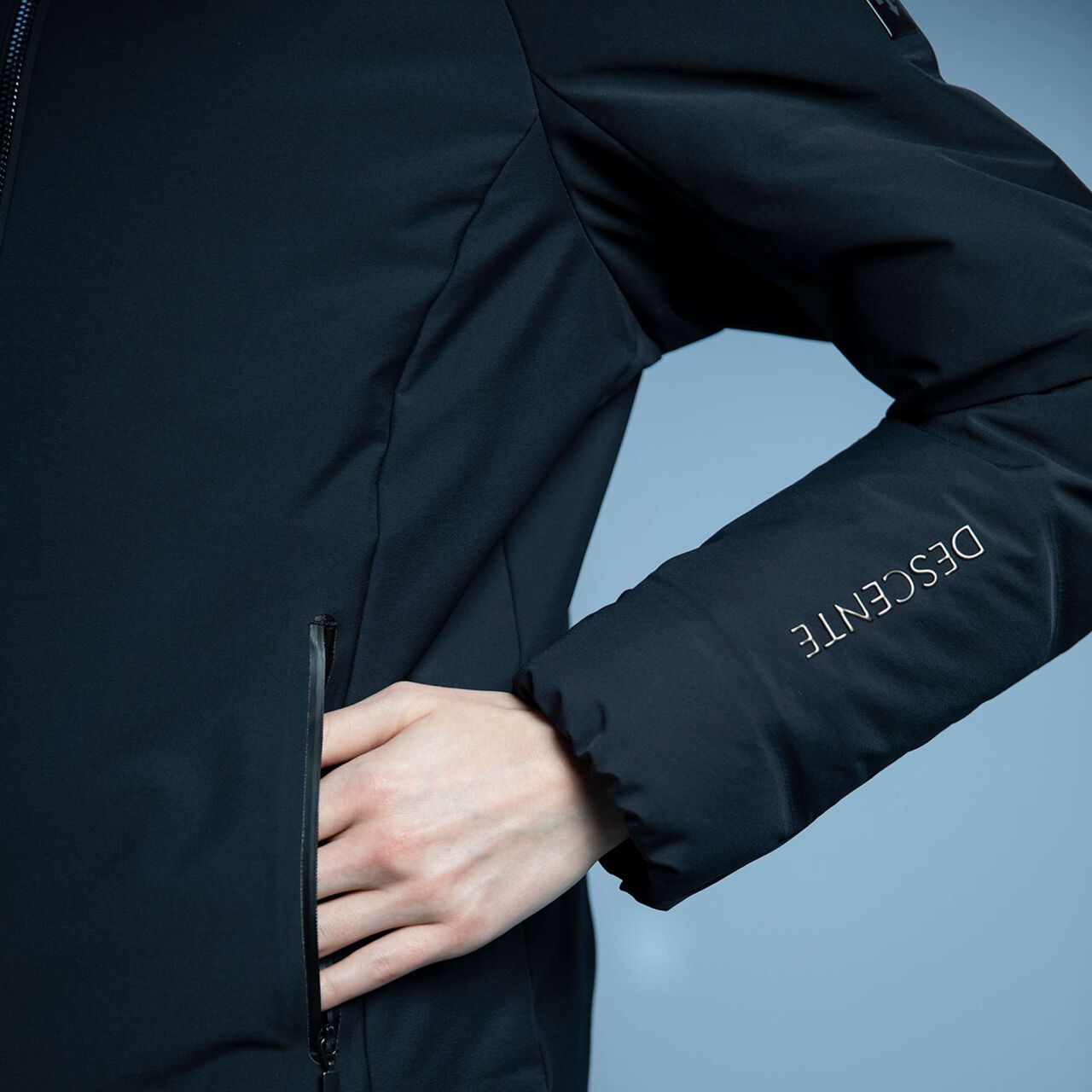 DOUBLE COLLAR JACKET,BK00, large image number 2