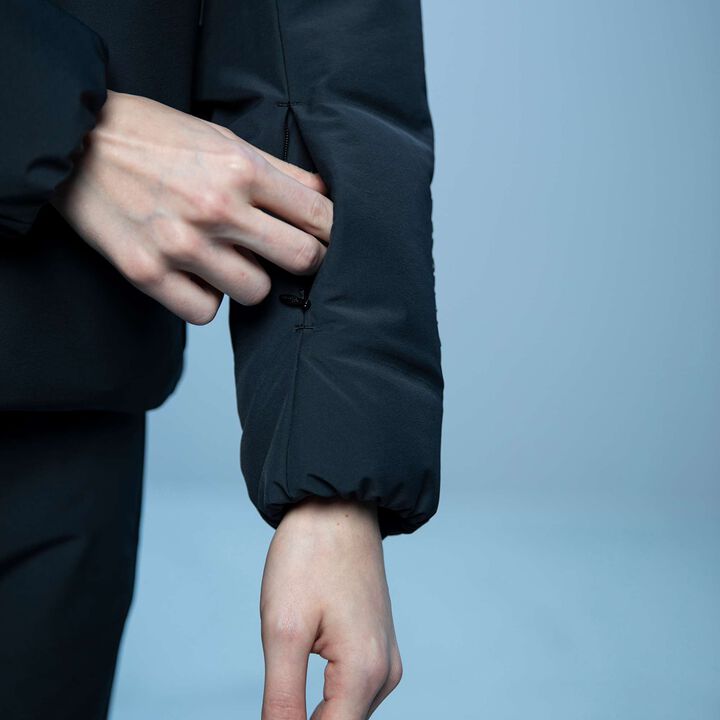 DOUBLE COLLAR JACKET,BK00, medium image number 4